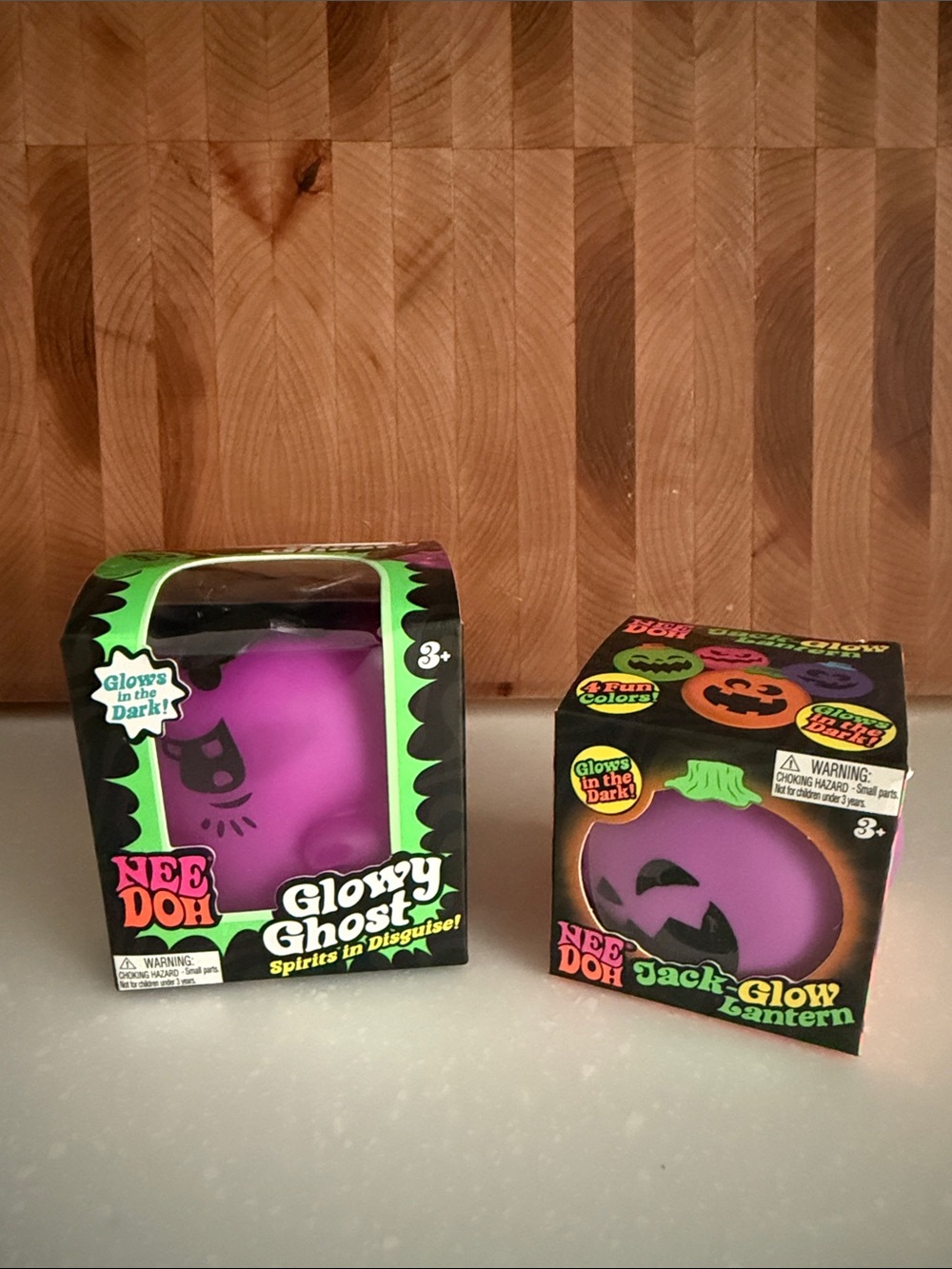 Needoh Glowy Ghost Pirate & Jack-Glow-Lantern Set of 2